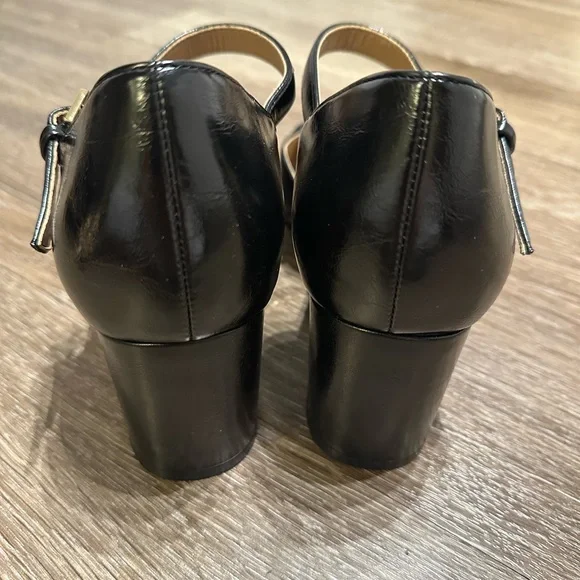 Naturalizer Black Mary Jane Pump Heel - Picture 2 of 7